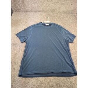 Tommy Bahama Islandzone Reversible Mens Shirt XXL Blue Textured Short Sleeve